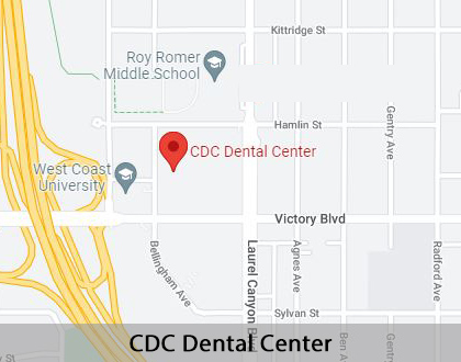 Map image for Options for Replacing Missing Teeth in North Hollywood, CA